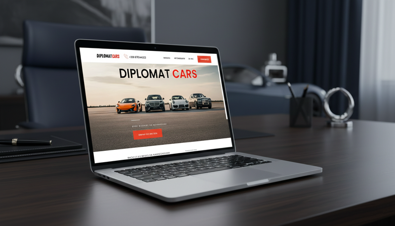 Марка и уебсайт Diplomat Cars